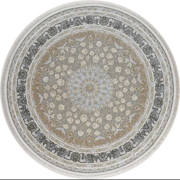 Иранский ковер Iran Mashad 1200 G142 (Акрил, бежевый, серый)