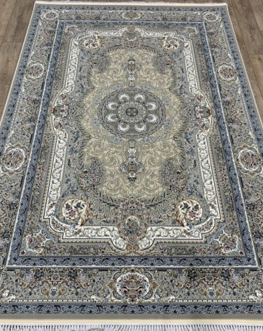 Ковер персидский 173 FI FARSI 1500 (Акрил - Полиэстер, серый, голубой)