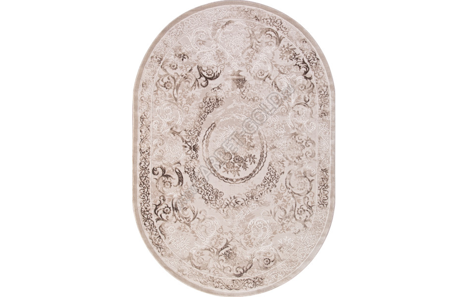 Ковер турецкий овальный 03701A BROWN - коллекция ARMINA