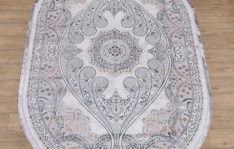 Ковер 4535A ЦВЕТ GRI FLOS / GRI FLOS Oval