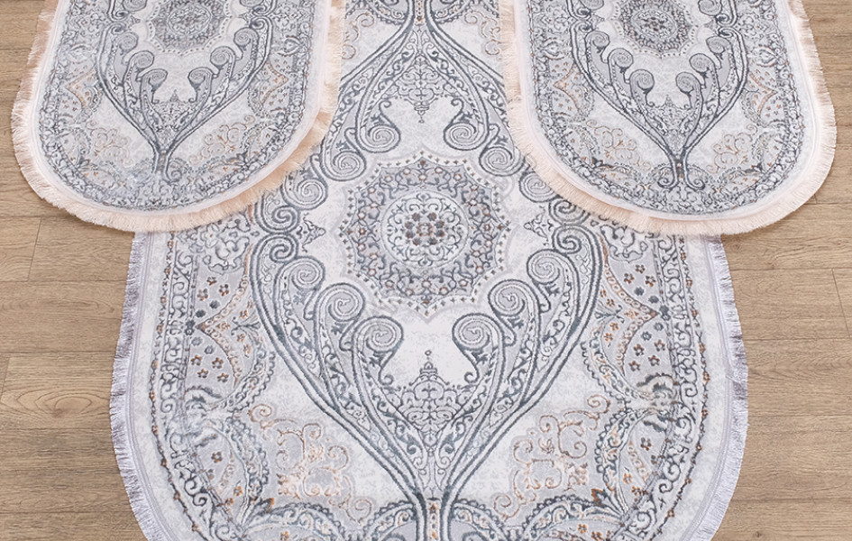 Ковер 4535A ЦВЕТ GRI FLOS / GRI FLOS Oval