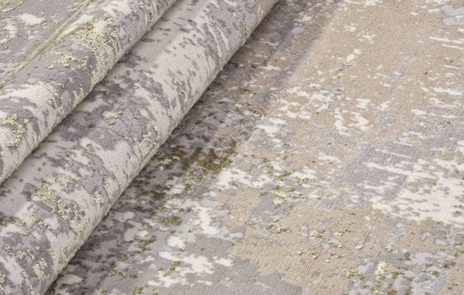 Ковер F163 - CREAM-GREEN - Прямоугольник - коллекция LIMAN