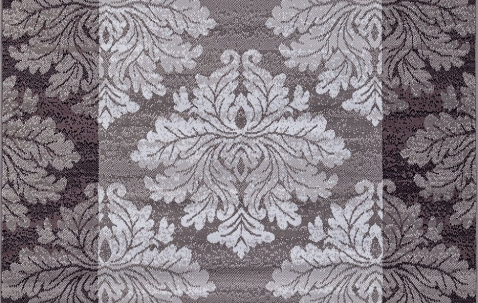Ковер D213 - GRAY-PURPLE - Прямоугольник - коллекция SILVER