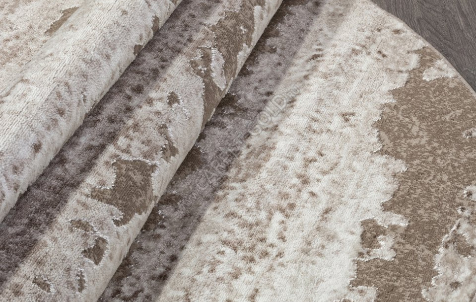 Ковер в стиле модерн F173 - BEIGE - Овал - коллекция ALABAMA