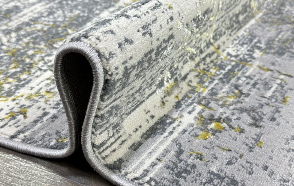 0730A_L. GREY / GOLD овал FAME