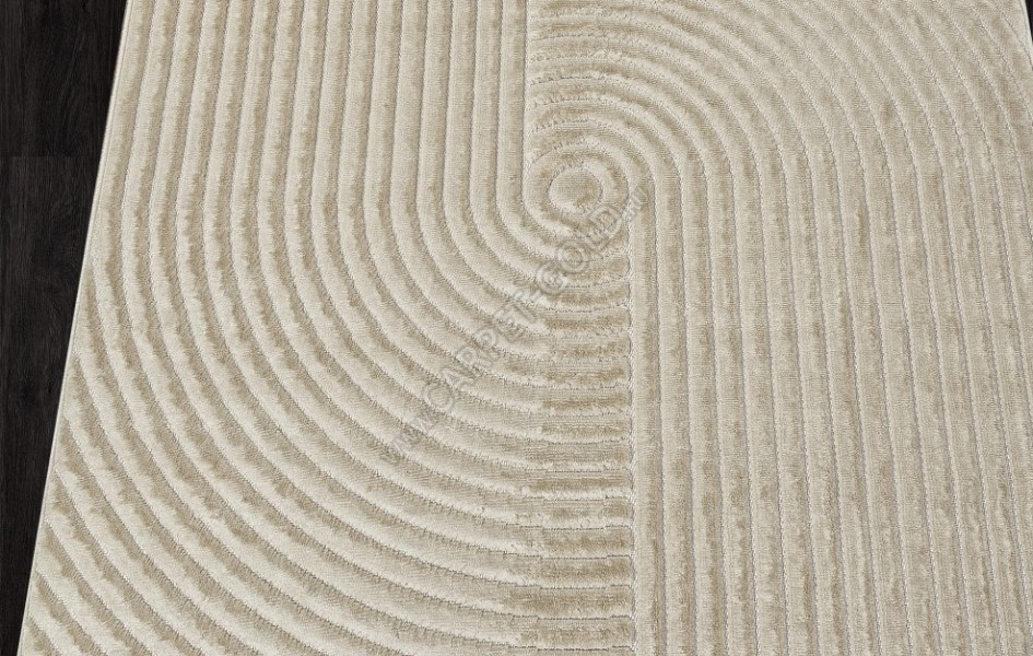 Ковер D801AP - BEIGE / BEIGE - Прямоугольник - коллекция JUNO