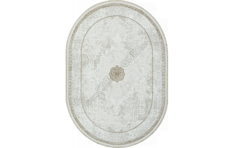 Ковер 26702Z - CREAM / WHITE - Овал - коллекция RUBI