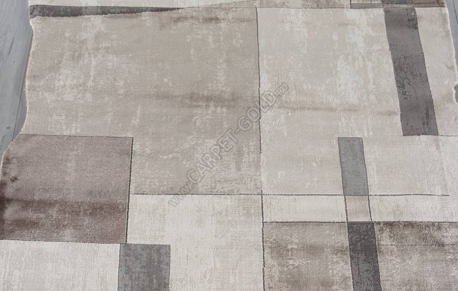 Ковер 00838C - GREY / BROWN - Прямоугольник - коллекция SAFIR