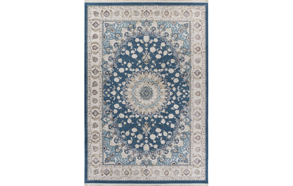 Ковер A050B - D.BLUE / CREAM - Прямоугольник - коллекция ZARINA