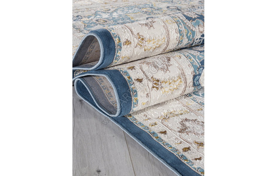 Ковер A050B - D.BLUE / CREAM - Прямоугольник - коллекция ZARINA