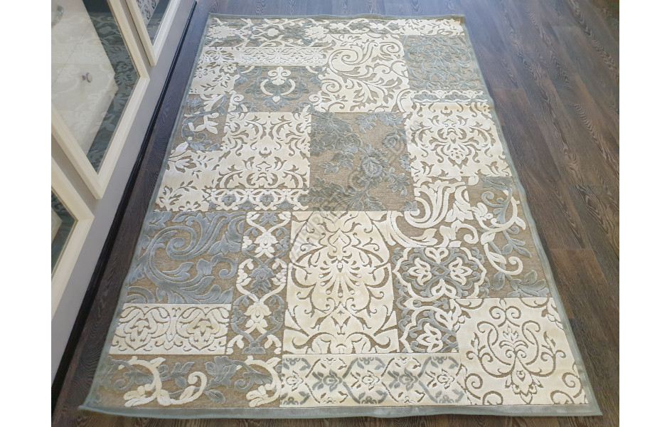 Бельгийский ковер Genova 38009 6555 90 из вискозы серый