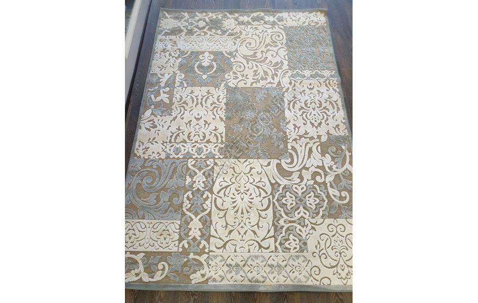 Бельгийский ковер Genova 38009 6555 90 из вискозы серый